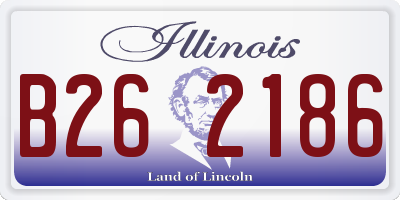IL license plate B262186