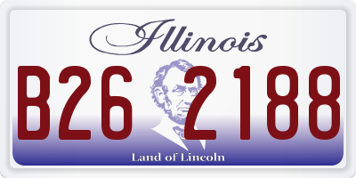 IL license plate B262188