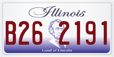 IL license plate B262191