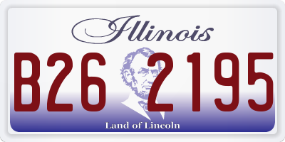 IL license plate B262195