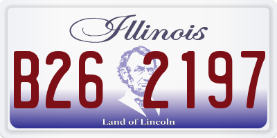 IL license plate B262197