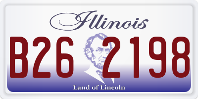IL license plate B262198