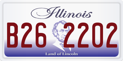 IL license plate B262202