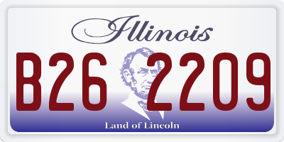 IL license plate B262209