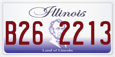 IL license plate B262213