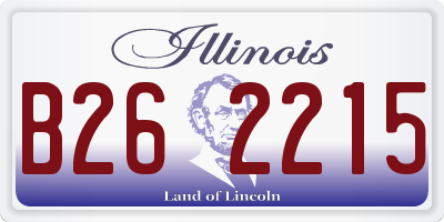 IL license plate B262215