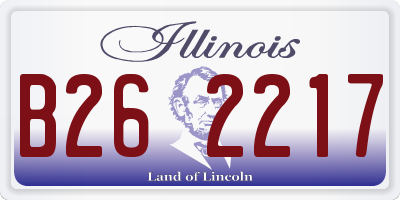 IL license plate B262217