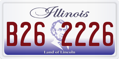 IL license plate B262226