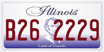 IL license plate B262229