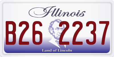 IL license plate B262237