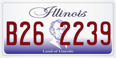 IL license plate B262239