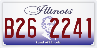 IL license plate B262241