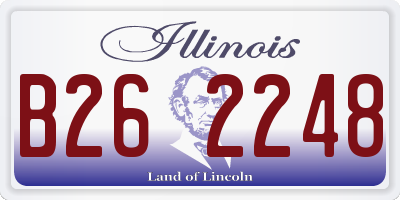 IL license plate B262248