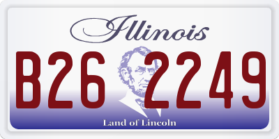 IL license plate B262249