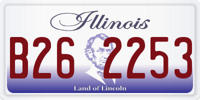 IL license plate B262253