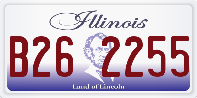 IL license plate B262255
