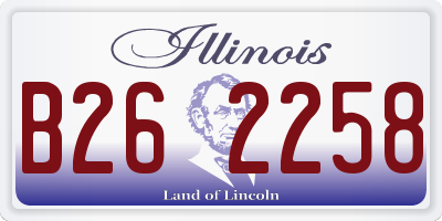 IL license plate B262258