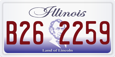 IL license plate B262259