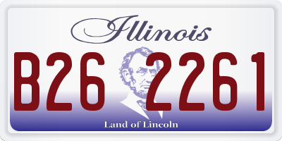 IL license plate B262261