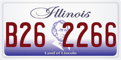IL license plate B262266