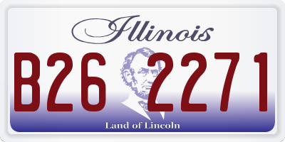 IL license plate B262271