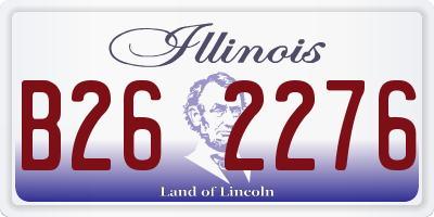 IL license plate B262276