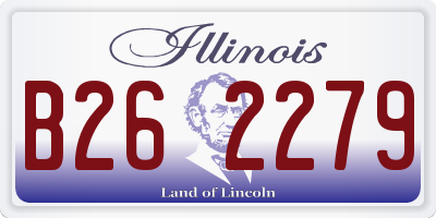 IL license plate B262279