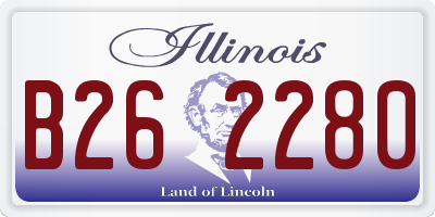 IL license plate B262280