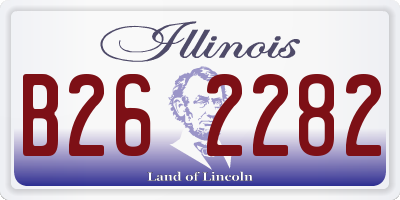 IL license plate B262282