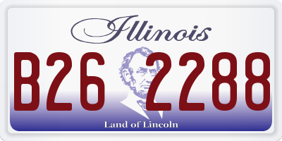 IL license plate B262288