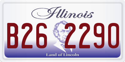 IL license plate B262290