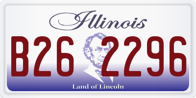 IL license plate B262296