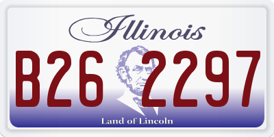 IL license plate B262297