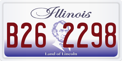 IL license plate B262298