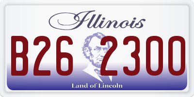 IL license plate B262300