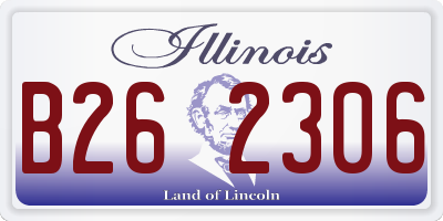 IL license plate B262306