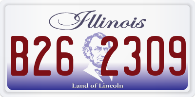 IL license plate B262309