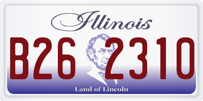IL license plate B262310