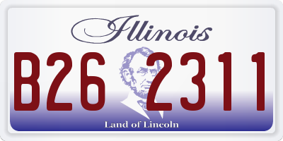 IL license plate B262311
