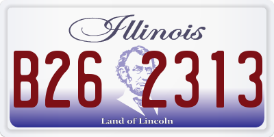IL license plate B262313