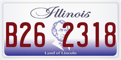 IL license plate B262318