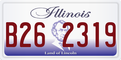 IL license plate B262319