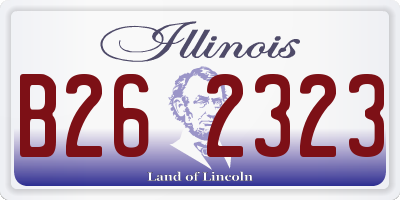 IL license plate B262323