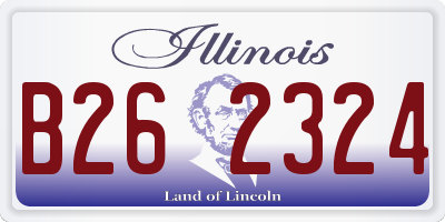 IL license plate B262324