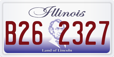 IL license plate B262327