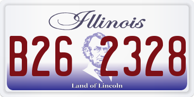 IL license plate B262328
