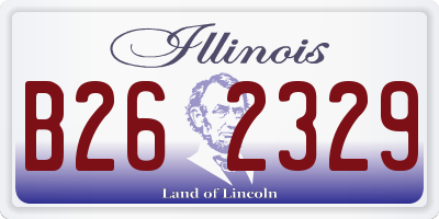 IL license plate B262329
