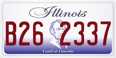 IL license plate B262337