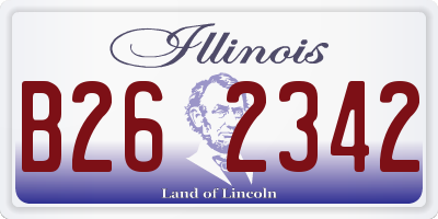 IL license plate B262342
