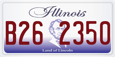 IL license plate B262350